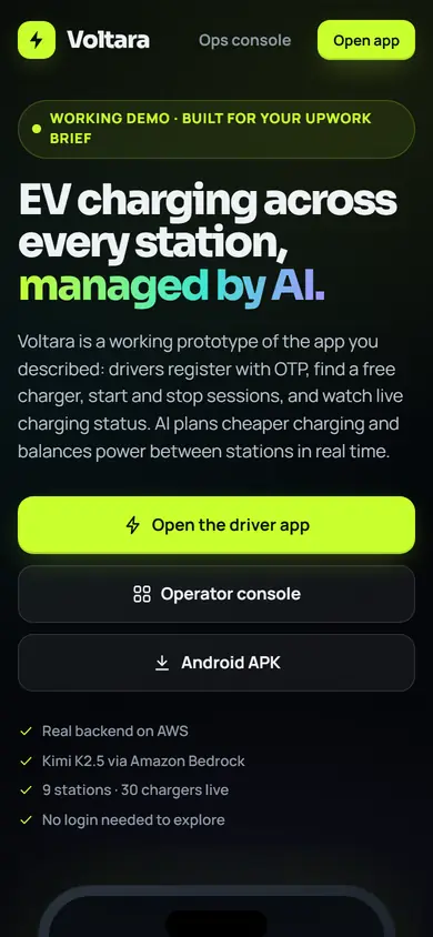 Voltara on a phone