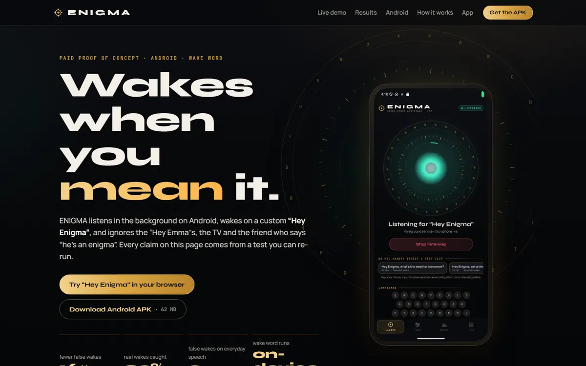 ENIGMA on desktop